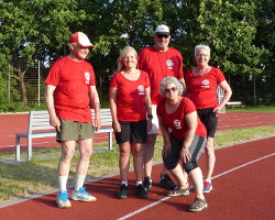 Sportabzeichen-Prüferinnen bei GutsMuths