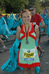 Joanna beim Berlin-Marathon 2012